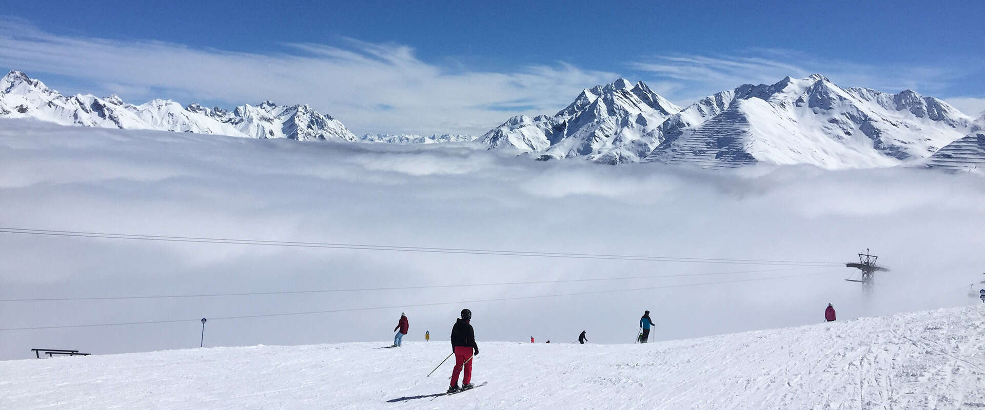 Skifahrerin in Pettneu am Arlberg